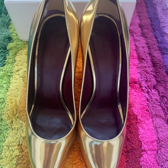Celine Gold Heels - Picture 2 of 4